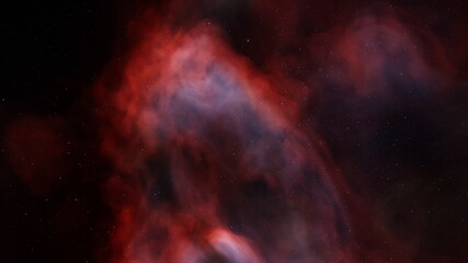 nebula in deep space, abstract colorful background 3d render