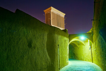 Canvas Print - The city of badgirs, Yazd, Iran