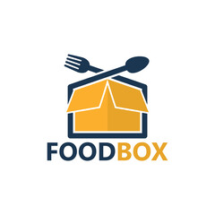 Food box logo template design