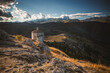 View of Corno Grande from Rocca Calascio, Abruzzo, Italy
