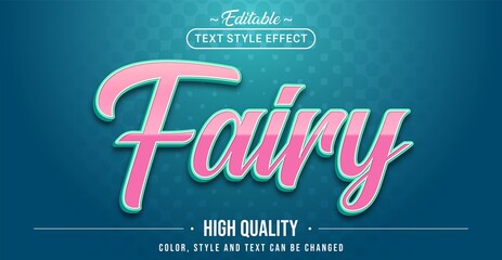 Aufkleber - Editable text style effect - Fairy text style theme.