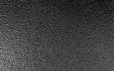 Canvas Print - Black metallic foil paper texture background.