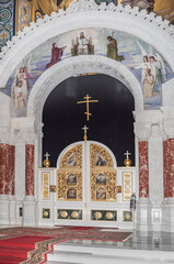  The interior of the Holy- Ascension Cathedral