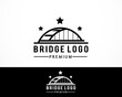 © BARKAH 06 - modern bridge logo design concept illustration vector
