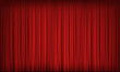 Red velvet curtain in a theater or cinema.