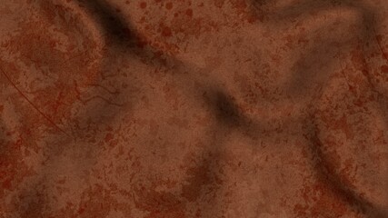 Poster - Wavy texture. Rusty background. 3d rendering illustration.