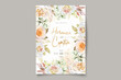 © lukasdedi - Floral wedding invitation template set with elegant brown leaves