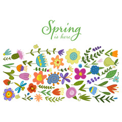 Poster - Magic Garden Background. Seamless Pattern for your design