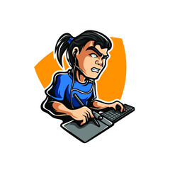 graphic illustrator sport mascot logo