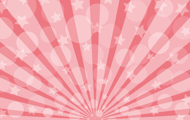 Wall Mural - pink red radiant festive bokeh stars rays christmas background banner.