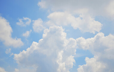 blue sky with a cloud.