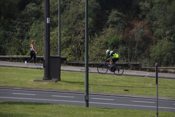 Sticker - Biking in the park