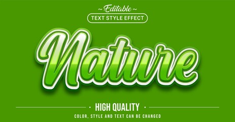 Poster - Editable text style effect - Nature text style theme.