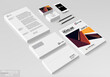 Business corporate identity template set. Vector mock up for office. 