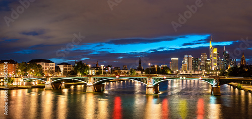 Obraz Dibond Frankfurt am Main in Germany at night