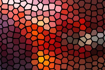 Abstract red pattern with squares