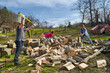 © Xalanx - Farmers splitting wood