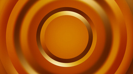 Poster - Circle shape dynamic geometric gold color abstract background