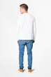 © Rawpixel.com - White long sleeve t-shirt men&rsquo;s basic wear rear view