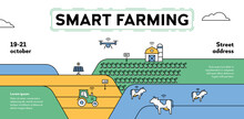 Vector Smart Farm Agriculture Banner