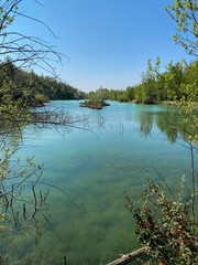 Sticker - Lac du parc de l'Ermitage Sainte-Catherine à Lormont, Gironde