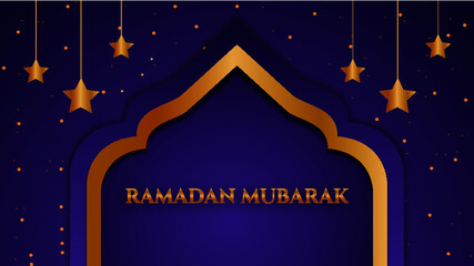 Ramadan background with editable text