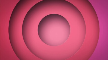 Poster - Circle shape dynamic geometric ping color abstract background.Animation 4k