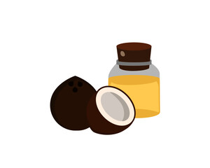 Sticker - Coconut oil vector