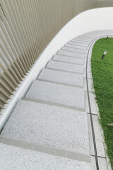 Poster - Empty stairway. Modern building abstract background