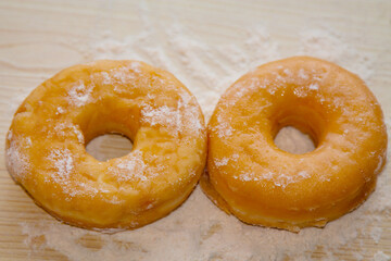 Wall Mural - freshly baked pastries or donuts