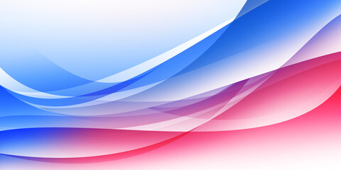 Sticker - Modern Abstract Bright Colorful backdrop wallpaper. New abstract background lines. Patriotic Colors background