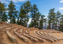 Sunrise Circle Amphitheater On The Top Of Flagstaff Mountain In Boulder Mountain Park, Colorado