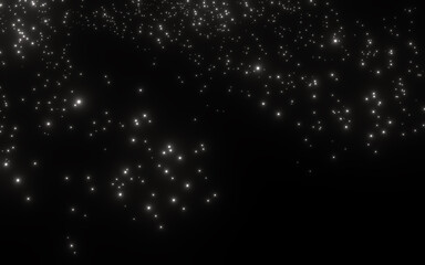 star universe background. night shining starry sky background 3d rendering. stars space, cosmos, mil