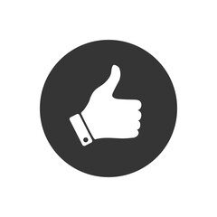 Poster - like white icon, hand vector icon, good symbol, flat design best vector like illustration