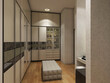 © Febry - modern fitting room interior with wardrobe clothes