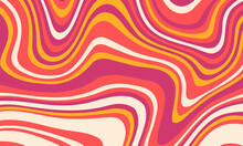 Psychedelic Groovy Background. Colorful Abstract Background. Vector Illustration.