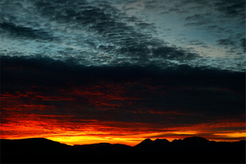 Sticker - sunset in the Burgos