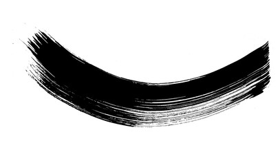 Wall Mural - single paint ink scratch isolated on white background. grungy blank line stroke. modern paint brush 