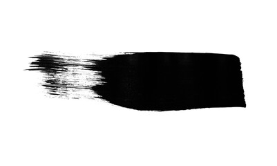 Wall Mural - single paint ink scratch isolated on white background. grungy blank line stroke. modern paint brush 