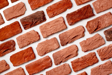 Old orange bricks. High quality photo