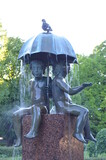 Fototapeta Big Ben - fountain in the garden , Baltika, Estonia, Tallinn