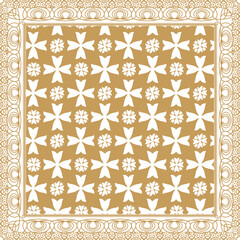 Poster - Colorful abstract graphic background. Tribal ethnic ornament. Scarf design. Frame.abstract background with frames. floral frame with flowers.decorative floral frame 