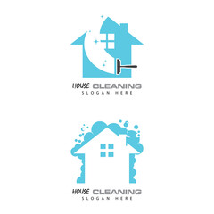 cleaning clean service logo icon vector template