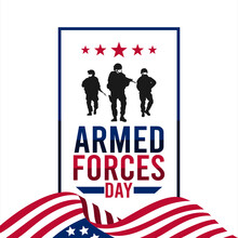 Vector Graphic Of Armed Forced Day Good For Armed Forced Day Celebration. Flat Design. Flyer Design.flat Illustration.