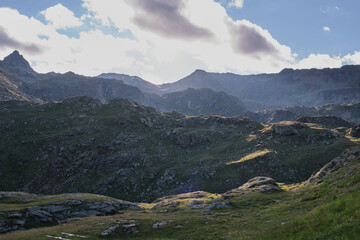 Scenic view of some beautiful  mountain peaks