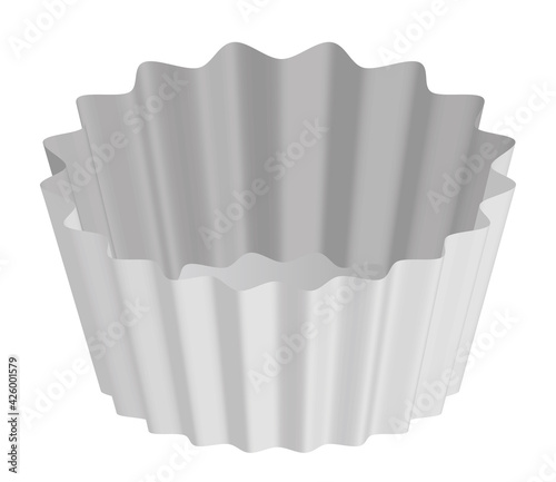 お弁当 お菓子用アルミホイルのカップケースのイラスト Stock Illustration Adobe Stock