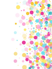 Wall Mural - Bokeh confetti circles decoration holiday background.