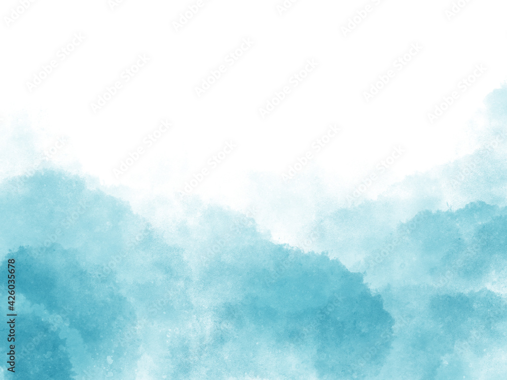 海の中のようなイメージの背景 青色の水彩画の壁紙 初夏 深海 Wall Mural Scenes Works 海の中のようなイメージの背景 青色の水彩画の壁紙 初夏 深海 Wall Mural Scenes Works