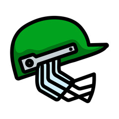 Wall Mural - Cricket Helmet Icon