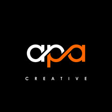 APA Letter Initial Logo Design Template Vector Illustration